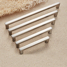 Load image into Gallery viewer, Cabinet Handles Kitchen Door Handles Drawer Knobs Aluminum Alloy Wardrobe Door Handles Brushed Modern Style Hardware  Stainless Steel Kitchen Cabinet Pulls For Kitchen Cabinet Drawer Door Cupboard Decorative Modern Hardware For Cabinet
