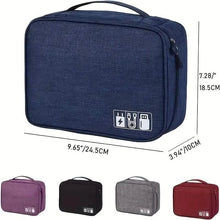 将图片加载到图库查看器，Cable Storage Bag Waterproof Digital Electronic Organizer
