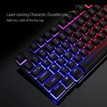Load image into Gallery viewer, T6 Gaming Keyboard &amp; Mouse Set  Rainbow Backlight  Platinum
