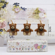 Load image into Gallery viewer, Cake Topper Bear Candles Cartoon Smiley Face Birthday Insert Creative  Party Cake Handmade Smiley Daisy Flower Cake Toppers For Birthday Party
