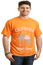 Load image into Gallery viewer, California West Coast Men's Bamboo Viscose/Organic Cotton Short Sleeve Graphic T-Shirt

