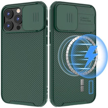 将图片加载到图库查看器，Camera Case Wireless Charging  with Sliding Lens Cover Slim Magnetic Case For iPhone 13Pro Slide Lens Protection Magnetic Wireless Charging Phone Case For iPhone 13 12 Pro Max 13 Shockproof iphone Cover
