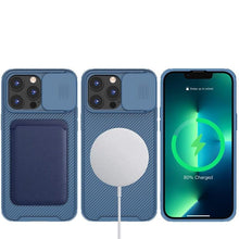 将图片加载到图库查看器，Camera Case Wireless Charging  with Sliding Lens Cover Slim Magnetic Case For iPhone 13Pro Slide Lens Protection Magnetic Wireless Charging Phone Case For iPhone 13 12 Pro Max 13 Shockproof iphone Cover
