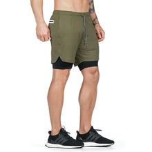 Load image into Gallery viewer, Camo Running Shorts Men Gym Sports Shorts 2 In 1 Quick Dry Workout Training Gym Fitness Jogging Short Pants Summer Men Shorts  Men's Running Gym Shorts Breathable with Pockets Quick Dry Sportswear
