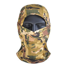 Load image into Gallery viewer, Camouflage Balaclava Full Face Mask for Cycling Hunting Army Bike Military Helmet Liner Tactical Airsoft Cap Scarf Mask Moto Face Mask Balaclava Moto Riding Motorbike Biker Racing Breather Mask Ski Hat Spring Summer For Men Women
