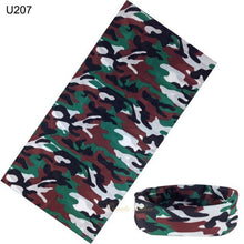 Load image into Gallery viewer, Camouflage Neck Gaiter Hunting Scarves Ice Silk Bandana Tubular Buff Half Mask Tactical Sport Headband Balaclava  Balaclava Seamless Magic Head Scarf Breathable Bandana Turban Outdoor Hiking Quick-Dry Sweat Absorbing Scarves Multifunction Beanie Hat
