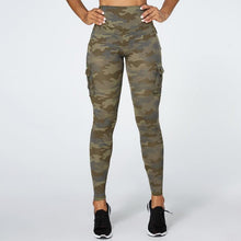 Load image into Gallery viewer, Camouflage Yoga Pants With Pockets Women Fitness Leggings Workout Sports Pocket Women Green Leggings Slim Skinny Gym Leggings Pants Push Up Elastic Slim Pants For Autumn And Winter
