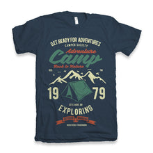 Load image into Gallery viewer, Camp Adventure Men's Bamboo Viscose/Organic Cotton Short Sleeve Graphic T-Shirt
