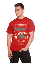 Load image into Gallery viewer, Camp Adventure Men's Bamboo Viscose/Organic Cotton Short Sleeve Graphic T-Shirt

