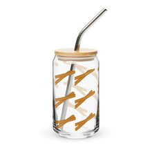 将图片加载到图库查看器，Can-shaped glass
