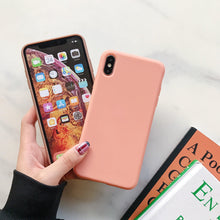Load image into Gallery viewer, Candy Color Case for iPhone 13 12 14 Pro Max Ultra Thin Soft Back Phone Cover On iPhone Colorful Thin Case Protective Cover Soft Silicone Mobile Phone Case Cover
