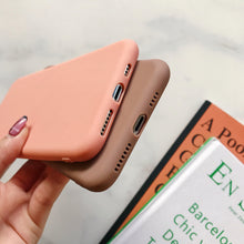 Load image into Gallery viewer, Candy Color Case for iPhone 13 12 14 Pro Max Ultra Thin Soft Back Phone Cover On iPhone Colorful Thin Case Protective Cover Soft Silicone Mobile Phone Case Cover
