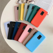 Load image into Gallery viewer, Candy Color Silicone Phone Case for Xiaomi Redmi Note 10 10S 9S 9 Pro Max 8 7 Plus Matte Soft Cover for Redmi 10X 9A 8A 7A Silicone Protective Mobile Phone Case Outdoor Protective Case Slim Phone Protection
