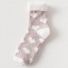 Load image into Gallery viewer, Candy Warm Lady Heart Cute Winter Kawaii Thick Casual Women Socks Fuzzy Fluffy Terry Warm Socks Short Cute Cotton Socks Winter Socks Short Socks For Men And Women

