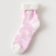 Load image into Gallery viewer, Candy Warm Lady Heart Cute Winter Kawaii Thick Casual Women Socks Fuzzy Fluffy Terry Warm Socks Short Cute Cotton Socks Winter Socks Short Socks For Men And Women
