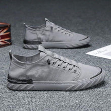 将图片加载到图库查看器，Canvas Men's Comfortable All-match Sneakers Breathable Cloth Casual Sports Flats Men Lightweight Outdoor Walking Sneakers Modern Design

