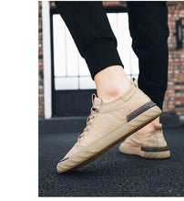 将图片加载到图库查看器，Canvas Men's Comfortable All-match Sneakers Breathable Cloth Casual Sports Flats Men Lightweight Outdoor Walking Sneakers Modern Design
