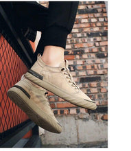 将图片加载到图库查看器，Canvas Men's Comfortable All-match Sneakers Breathable Cloth Casual Sports Flats Men Lightweight Outdoor Walking Sneakers Modern Design
