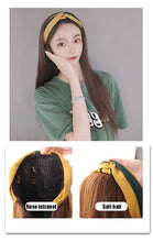将图片加载到图库查看器，Cap With Hair Long Wavy Fake Hair Hat Wig Synthetic Hair Extensions Hat With Hair Natural Hairpiece Wigs For Black Women Cosplay Wigs For Women
