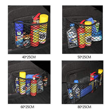 将图片加载到图库查看器，Car Back Rear Mesh Trunk Seat Elastic String Net Magic Sticker Universal Storage Bag
