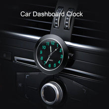 Load image into Gallery viewer, Car Clock Ornament Auto Watch Decoration Automobiles  Car Dashboard Clock Cars Air Vent Clip Quartz Clocks Mini Luminous Quartz Analog Watch Universal Pocket Stick-On Clock Perfect Interior Dashboard Time Display Digital Pointer Clock In Car Accessories
