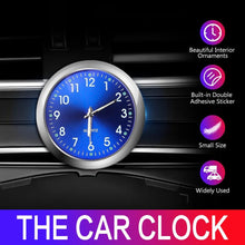 Load image into Gallery viewer, Car Clock Ornament Auto Watch Decoration Automobiles  Car Dashboard Clock Cars Air Vent Clip Quartz Clocks Mini Luminous Quartz Analog Watch Universal Pocket Stick-On Clock Perfect Interior Dashboard Time Display Digital Pointer Clock In Car Accessories
