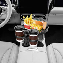 Load image into Gallery viewer, Car Cup Holder Detachable Extender Food Tray with Phone Holder
