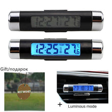 Load image into Gallery viewer, Car Digital Clock Temperature Display Electronic Clock Car Temperature Clock Universal Auto Dashboard Digital Clocks with Black Light And LCD Screen Adjustable Vehicle Temperature Thermometer Auto Electronic Clock LED Backlight Digital Display Clock
