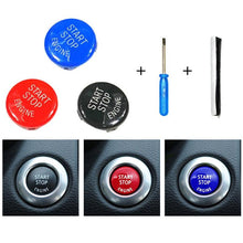 Load image into Gallery viewer, Car Engine Start Button Replace Cover Stop Switch Accessories Start Stop Engine Button Switch Cover Engine Switch Power Ignition Start Stop Button Replacement Car Decor
