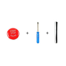 Load image into Gallery viewer, Car Engine Start Button Replace Cover Stop Switch Accessories Start Stop Engine Button Switch Cover Engine Switch Power Ignition Start Stop Button Replacement Car Decor
