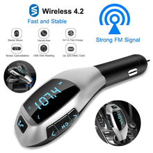 Load image into Gallery viewer, Car FM Wireless Transmitter USB Charge
