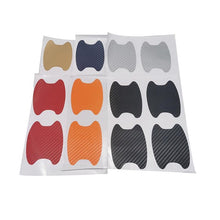 将图片加载到图库查看器，Car Handle Protection Film Car Door Handle Cup Scratch Protector Universal Invisible Car Carbon Fiber Door Handle Sticker Scratches Resistant Side Sticker Scratches Car Door Protector Films Sticker Car Styling
