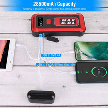 Load image into Gallery viewer, Car Jump Starter Booster 2500A Peak 25800mAh Battery Charger Power Bank
