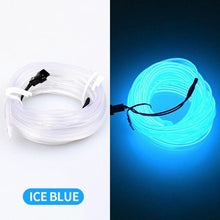 Load image into Gallery viewer, Car LED Neon Cold Light Auto Interior Atmosphere Neon Glowing Strobing Electroluminescent Wire Lights Neon Light USB 5V with Fuse Protection for Automotive Car Interior Decoration Light Refit Decoration Strips Shine Usb Cigar Lighter Driver
