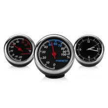 将图片加载到图库查看器，Car Mini Watch Clock Hygrometer Thermometer
