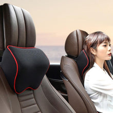 将图片加载到图库查看器，Car Neck Headrest Pillow Car Accessories Cushion Auto Seat Head Support Neck Protector Automobiles Seat Neck Rest Car Neck Pillow Softness Car Headrest Pillow for Driving with Adjustable Strap Pure Memory Foam Breathable Removable Memory Cotton
