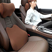 Load image into Gallery viewer, Car Seat Headrest Pillow Auto Memory Foam Car Neck Pillow Seat Head Support Lumbar Support For Office Chair Cushion Car Neck Headrest Pillow Car Accessories Cushion Auto Seat Head Support Neck Protector Automobiles Seat Neck Rest Car Neck For Car Auto
