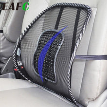 将图片加载到图库查看器，Car Seat Office Chair Massage Back Lumbar Support Mesh Ventilate Cushion Pad Car compatible with Lumbar Support with Double Breathable Seat Office Chair Massage Back Lumbar Support Mesh Ventilate Cushion Pad Black Mesh Back Lumbar Cushion for Car Driver
