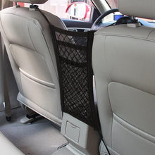 Load image into Gallery viewer, Car Storage Net Bag Organizer Holder Mesh Seat Back Hanging Trunk Luggage Hooks String Kit Off Road  Car Mesh Organizer, Seat Back Net Bag, Barrier of Backseat Pet Kids Cargo Tissue Purse Holder Car Driver Storage Netting Pouch Truck Auto Accessories
