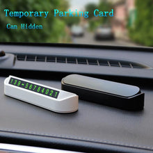 将图片加载到图库查看器，Car Temporary Parking Card Phone Number Card Plate Telephone Number Car Park Stop Automobile Temporary Phone Number for Car Dashboard Telephone Number Car Park Stop Luminous Parking Plate for Automobile Interior Accessories Car-styling 13x2.5cm

