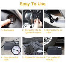 Load image into Gallery viewer, Car Tire Air Pump Portable Air Compressor Pump

