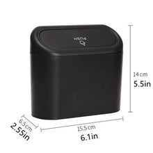 Load image into Gallery viewer, Car Trash Can with Lid Hanging Vehicle Garbage Organizer
