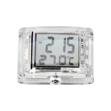 Load image into Gallery viewer, Car Universal Waterproof Motorcycle Clock Watch With Temperature Luminous Moto ATV Electric Bicycle Watch Luminous Quartz Analog Watch Universal Pocket Mini Stick-On Clock for Car Boat Bike Home
