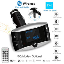 Load image into Gallery viewer, Car Wireless FM Transmitter USB Charger Hands-free Call MP3 Player
