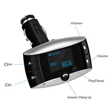 Load image into Gallery viewer, Car Wireless FM Transmitter USB Charger Hands-free Call MP3 Player
