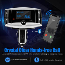 Load image into Gallery viewer, Car Wireless FM Transmitter USB Charger Hands-free Call MP3 Player
