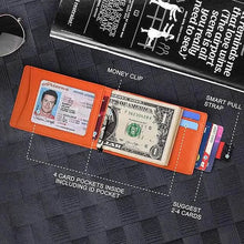 Load image into Gallery viewer, Carbon Fiber Rfid Men Wallets Bi-fold Vallet Billfold
