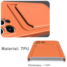 将图片加载到图库查看器，Card Pocket Protective Slim Wallet Case For iPhone 14 13 12 11 Pro Max Modern Bright Color iPhone Cover Lightweight Card Slot Design Simple Color Business Protective Case
