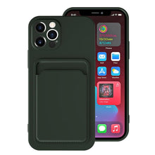 将图片加载到图库查看器，Card Pocket Protective Slim Wallet Case For iPhone 14 13 12 11 Pro Max Modern Bright Color iPhone Cover Lightweight Card Slot Design Simple Color Business Protective Case
