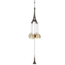 Load image into Gallery viewer, Carillon Outdoor Living Wind Chimes Garden Tubes Bells Copper 3 Bells Living Yard Door Window Hanging Wind Chimes Home Decor Wind Bells for Glory Mother’s Love Gift Garden Backyard Church Hanging Decor
